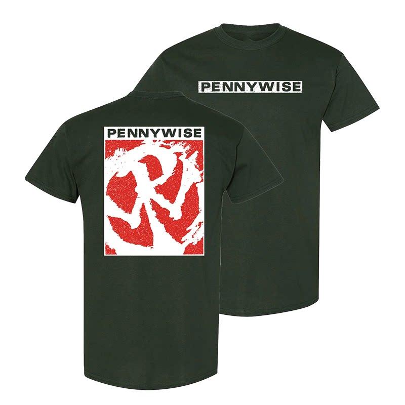 Pennywise Punk Rock Band T-Shirt Sommer Retro Streetwear Baumwolle Rundhals Kurzarm T-Shirt 4XL