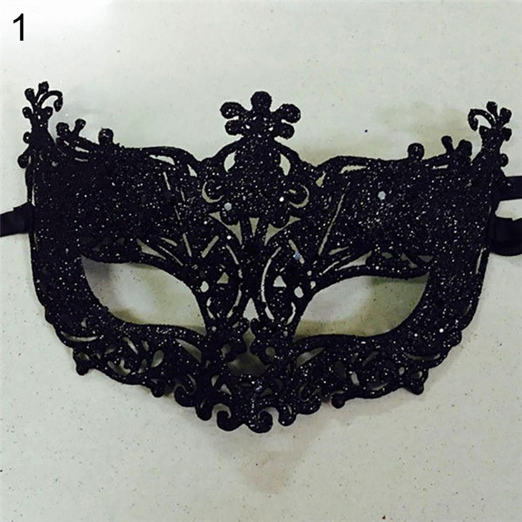 Damenmode Cosplay Augenmaskerade Karneval Fancy Mardi Weihnachtsfeier schwarz