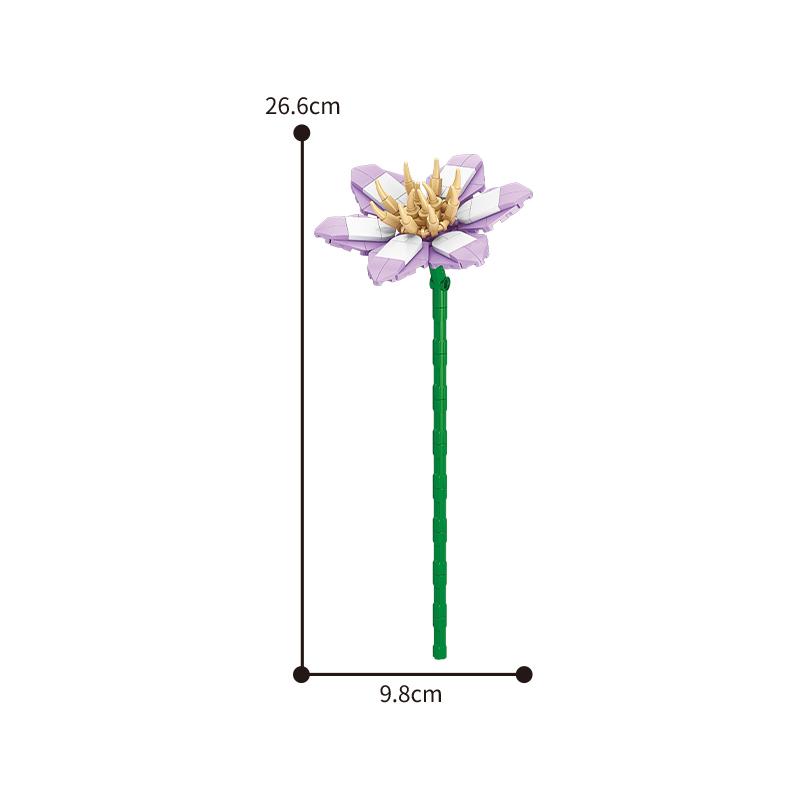 Blumen Bausteine 48 Stile Desktop Ornamente Falsche Blumen Dekorationen Spielzeug 9095-2