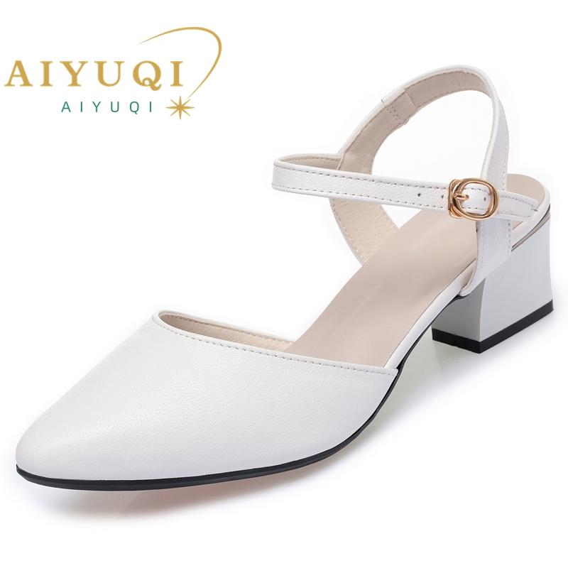 Frauen Sommer Schuhe Aus Echtem Leder Hohl Mode Frauen Kleid Schuhe Non-slip frauen Täglichen Schuhe 37