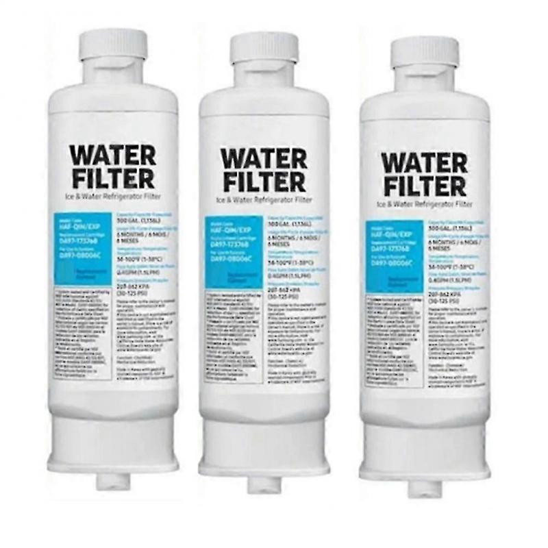 3 Stück DA97-17376B Kühlschrank-Wasserfilter Kühlschrank-Filterelement 3 Schichten effektiver Filtration - XN