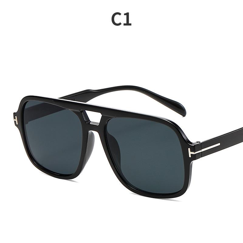 Klassische Sonnenbrillen mit großem Rahmen für Herren, Retro- und moderne Modenschauen, Straßenfotografie, Damenbrillen