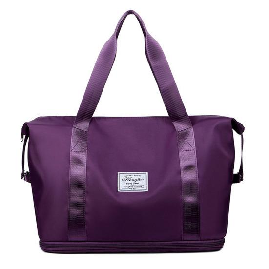 20–35 l Damen-Reisetasche, großes Fassungsvermögen, Reißverschluss, einziehbarer Boden, feste Nähte, große Tragfähigkeit, faltbare Reisetasche, Schulter-Übernachtungstasche