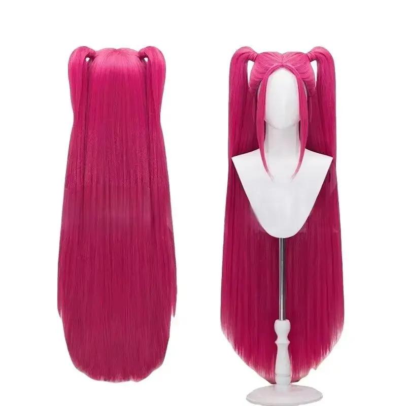 Rumi Mira Zoey Cosplay KPop Cosplay Kostüm Perücke 2026 Uniform Frauen Mädchen Halloween Party Rollenspiel Outfits für Erwachsene Kind Child 130 pink