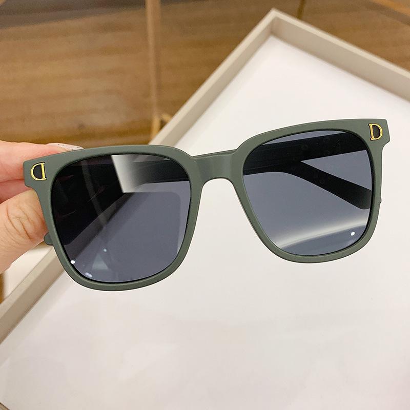 Kinder Sonnenbrille Junge Baby Brille Mädchen Persönlichkeit Sonnenbrille Mädchen nicht polarisiert Mode Accessoire grün