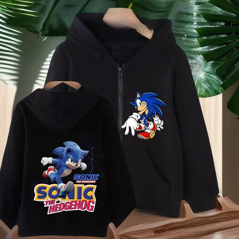 Lockere Kinderbekleidung Mode Cartoon-Print Sweatshirt Lässiger Kapuzenpullover Sweatshirts Jungen 110 schwarz