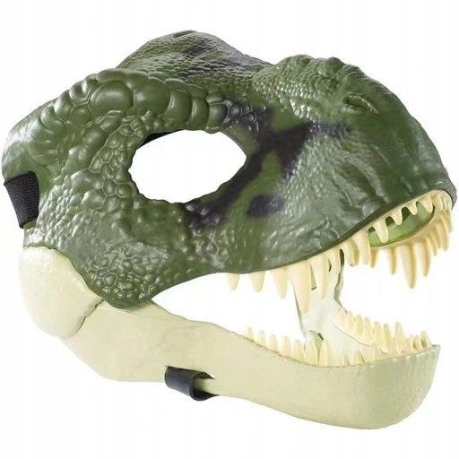 Halloween Drache Dinosaurier Maske Offener Mund Latex Horror Dinosaurier Kopfbedeckung Dino Maske Party Cosplay Kostüm Verängstigte Maske CDN Halloween mask grün