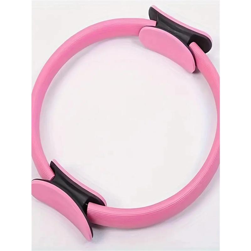 Yoga Pilates Einfarbig Fitness Ring Körper Stretching Kreis für Krafttraining Yoga Pilates Ausrüstung rosa