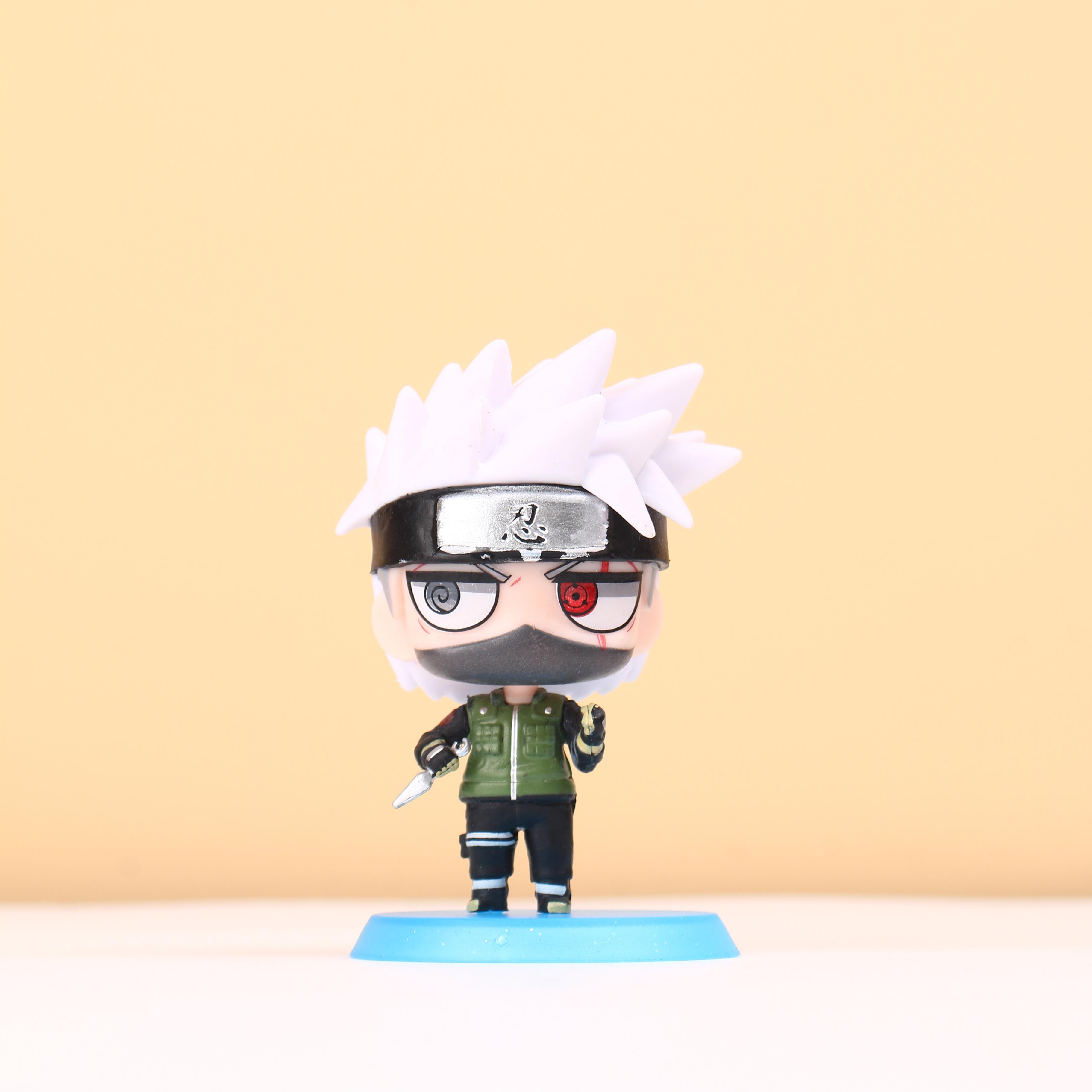 Anime Naruto Figur Kakashi Sasuke Q Version Modell Spielzeug Anime Modell Tischdekoration dDekorative Geschenke Langlebig