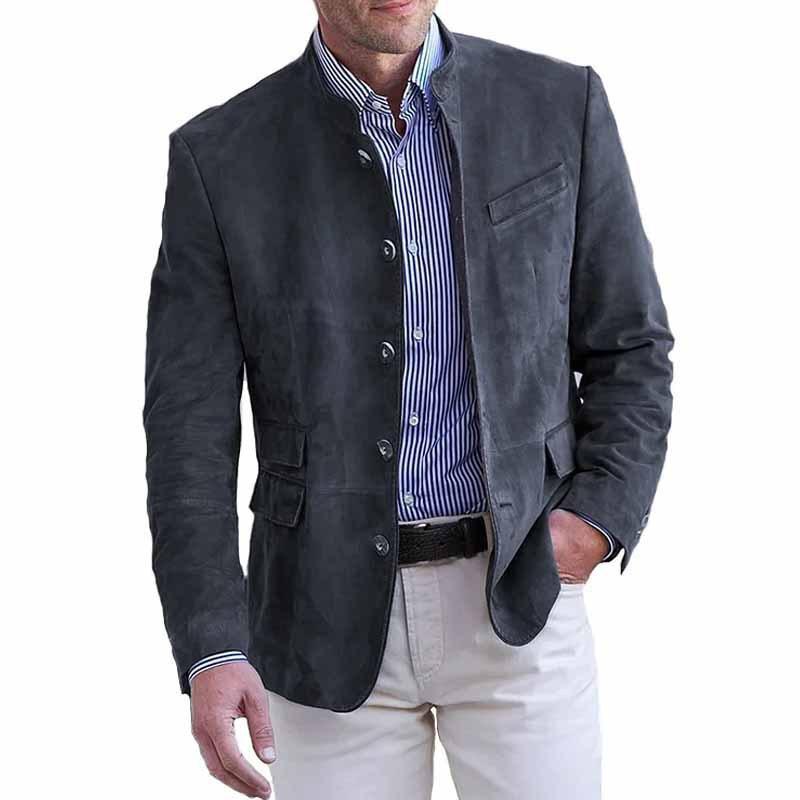 Blazer Herrenblazer Blazer Mann Blazer Herren Jacke Anzugjacken Amerikanischer Herrenblazer F S grau