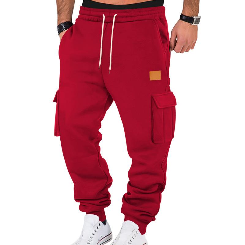 Neue Herren Herbst- und Winter-Sport- und Freizeithose Herren-Sport-Mehrfach-Taschen-Arbeitshose Jogginghose Herren XXXL