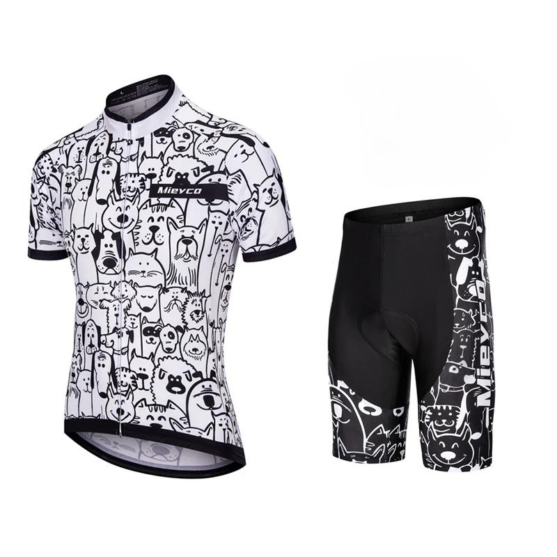 2025 Herren Atmungsaktives Radtrikot Set Trainingsanzug MTB Rennsport Fahrrad Outfit Kurze Fahrradbekleidung Sommer XL