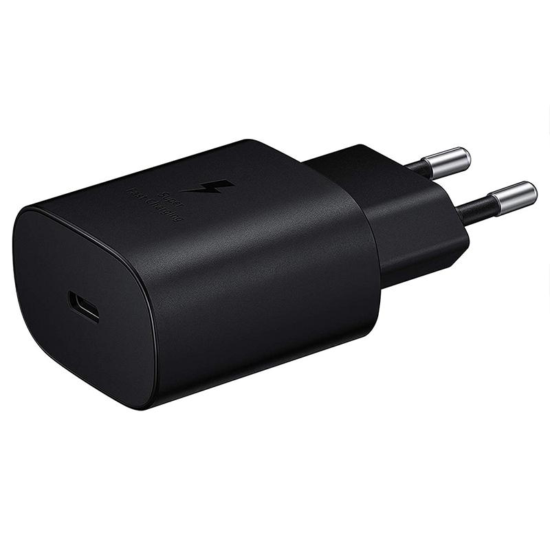 Ladegerät Schnellladung 25W für Samsung Galaxy S22 S23 S21 S20 A72 A53 A33 A52 A32 F52 Typ-C-Kabel Superschnell für Samsung Galaxy S10 S9 S8 Black Charger Only