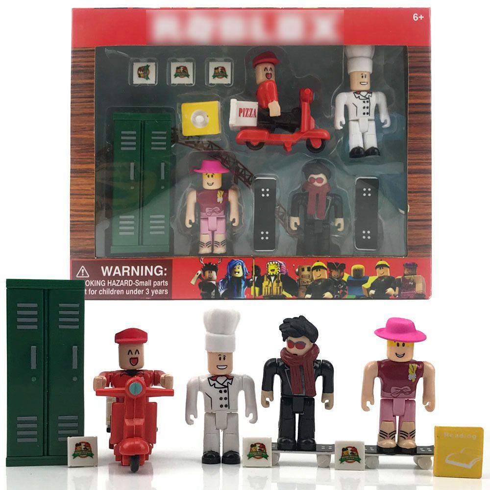 Roblox Figuren Set mit bunten Charakteren und Zubehör für kreatives Spielen High School