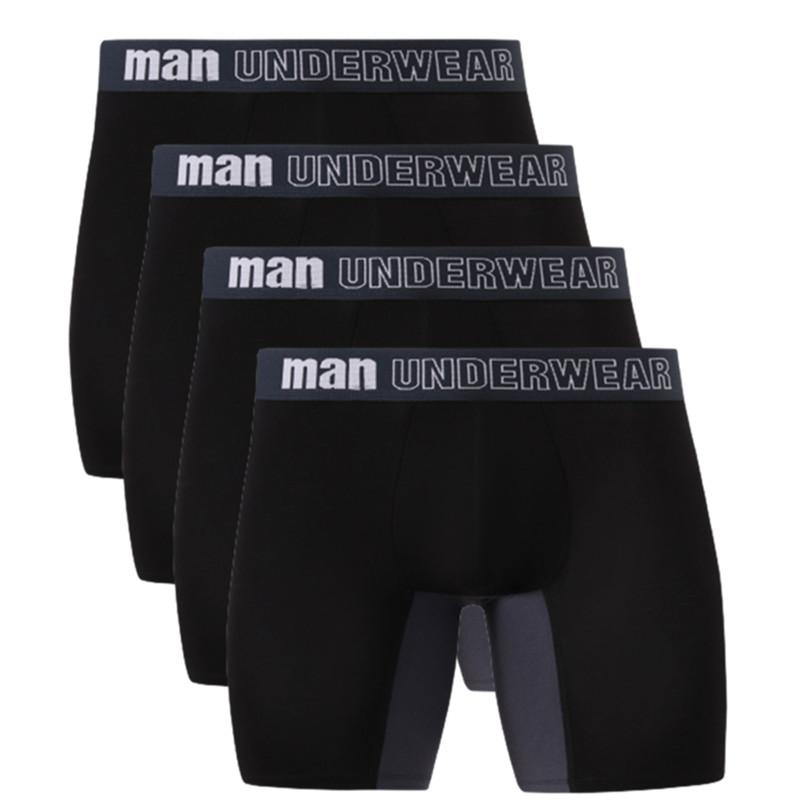 4 Stück Herren-Slips, große Größen, Unterwäsche, Boxershorts, Unterhosen, Unterhosen, ML, XL, XXL, XXXL, 4XL, 5XL, 6XL, 7XL 5XL schwarz