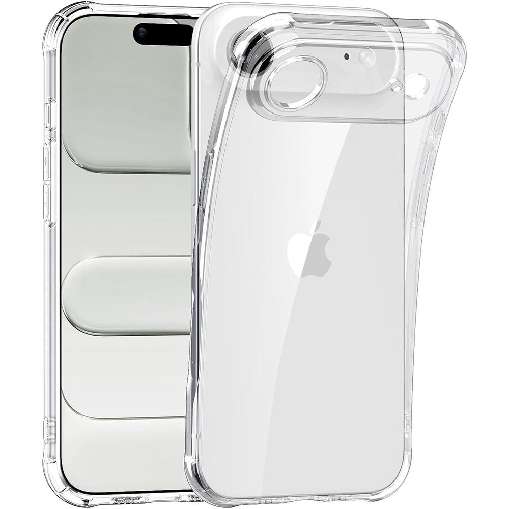 Airbag Clear Case Für iPhone Air 17 Pro Max 16E 16 Plus 15 14 13 Mini 12 11 XS XR X SE 2022 2020 7 8 6S iPhoneair Transparente Handyhülle Zubehör iPhone Air reinfarbig