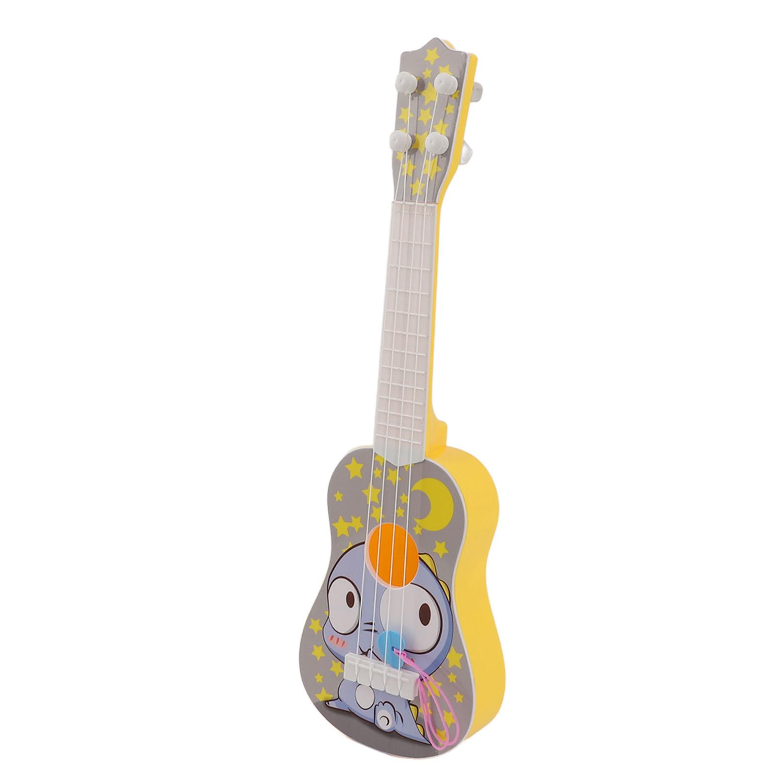 Simulation Ukulele Instrument Spielzeug Cartoon 4 Einstellbare Saiten Tragbare Musical Ukulele Gitarre Spielzeug