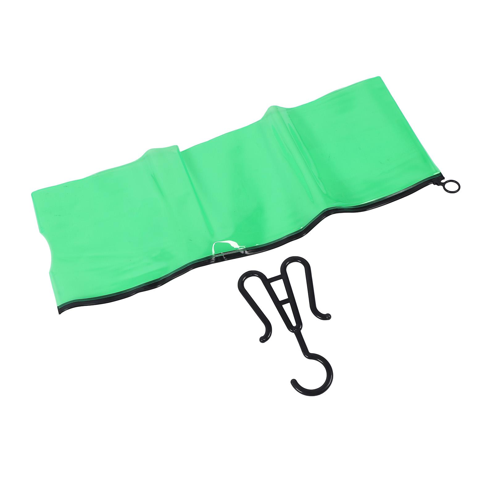 5 Stück Perücken Aufbewahrungstasche Transparentes PVC Haarverlängerungshalter Mit Aufhängern für Zuhause Große Größe Lila grün