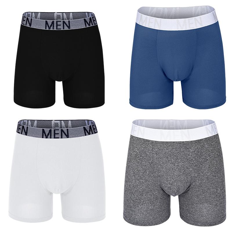 4 Stück Herren Slips Baumwolle Herren Unterwäsche Boxershorts Atmungsaktiv Herren Boxer Bedruckte Unterhosen Bequeme Shorts Herren Unterwäsche S-XXL M&Set