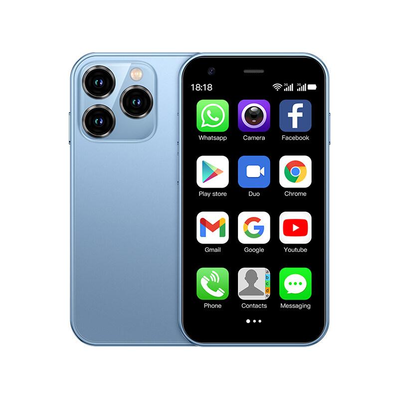 SOYES XS15 Mini-Smartphone, 3,0-Zoll-Display, 2 GB RAM, 16 GB ROM, unterstützt Bluetooth, WLAN, Android 8.1-Mobiltelefon 2GB RAM 16GB ROM blau
