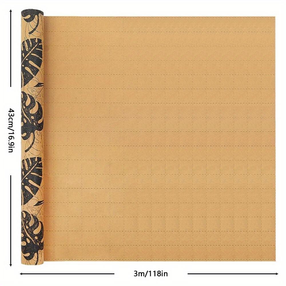 1 Rolle, Blatt Geschenkpapier Minirolle Kraft Geburtstagspapier, 16,9 X 118 Geschenkpapier mit tropischen Pflanzen 3m