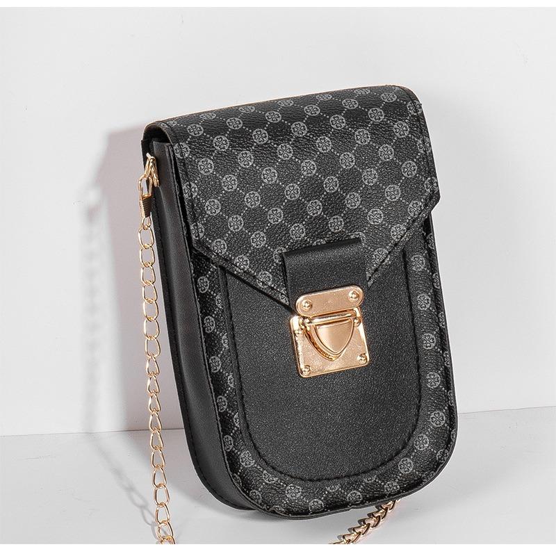 Punkt Blume Material Handy Tasche Handy Tasche Damen Tasche Modische Vielseitige Kette Umhängetasche gray