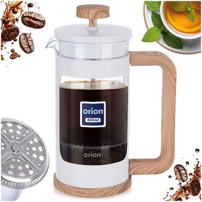 Infuseur à piston pour le café et le thé WHITELINE 400ml