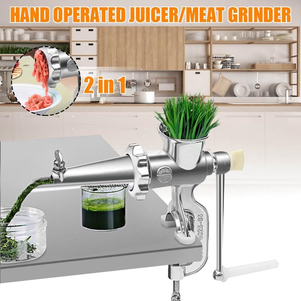 Edelstahl Weizengras Weizengras Slow Juicer Gemüse Obst Orangen Entsafter Maschine Heimküche Manuelle Fleischwölfe