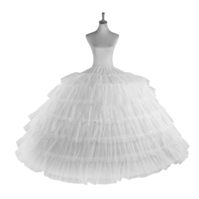 Atmungsaktiver Tüll-Hochzeitskleid-Reifrock Stabile Struktur Mühelose Lagerung Petticoat für Braut-Hochzeitskleid 1 white