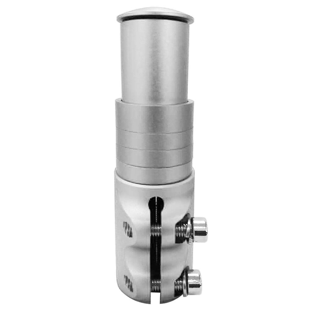 Aluminiumlegierung Fahrrad Gabel Vorbau Riser Extender Verlängerung Fahrrad Radfahren Fahrrad Vorbau Head Up Raiser 124mm silber