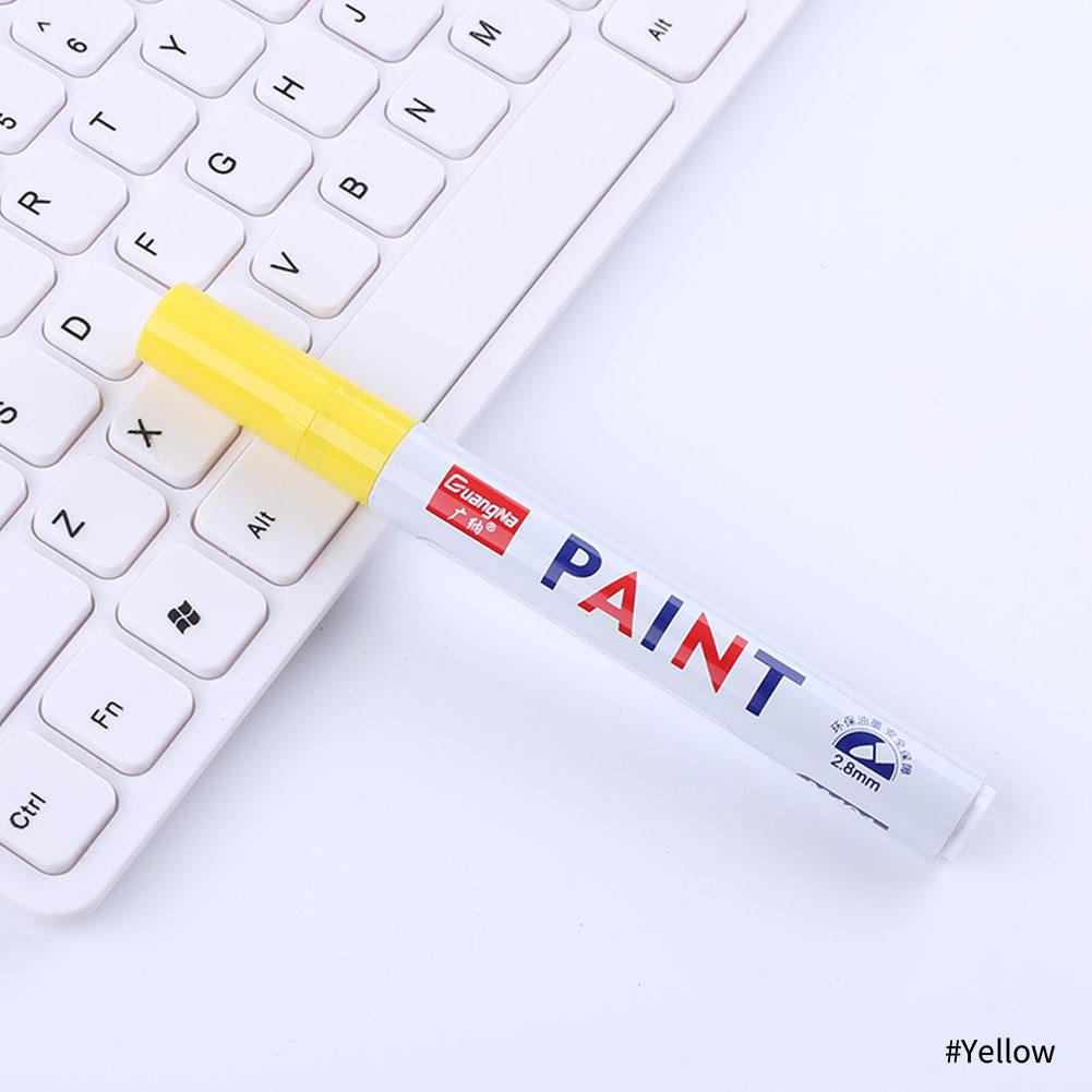 Textmarker fluoreszierender Lackmarkerstift für LED-Schreibtafel, Malerei, Graffiti, Bürobedarf gelb