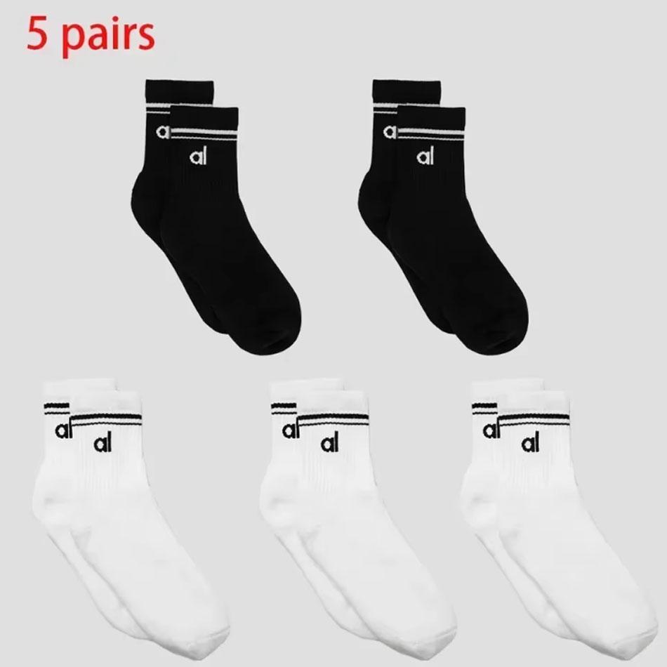 * Yoga Retro Baumwollsocken Bequeme Bunte Mittelhohe Socken Yoga Pilates Fitness Damen Vier Jahreszeiten Sport Yoga Lange Socken