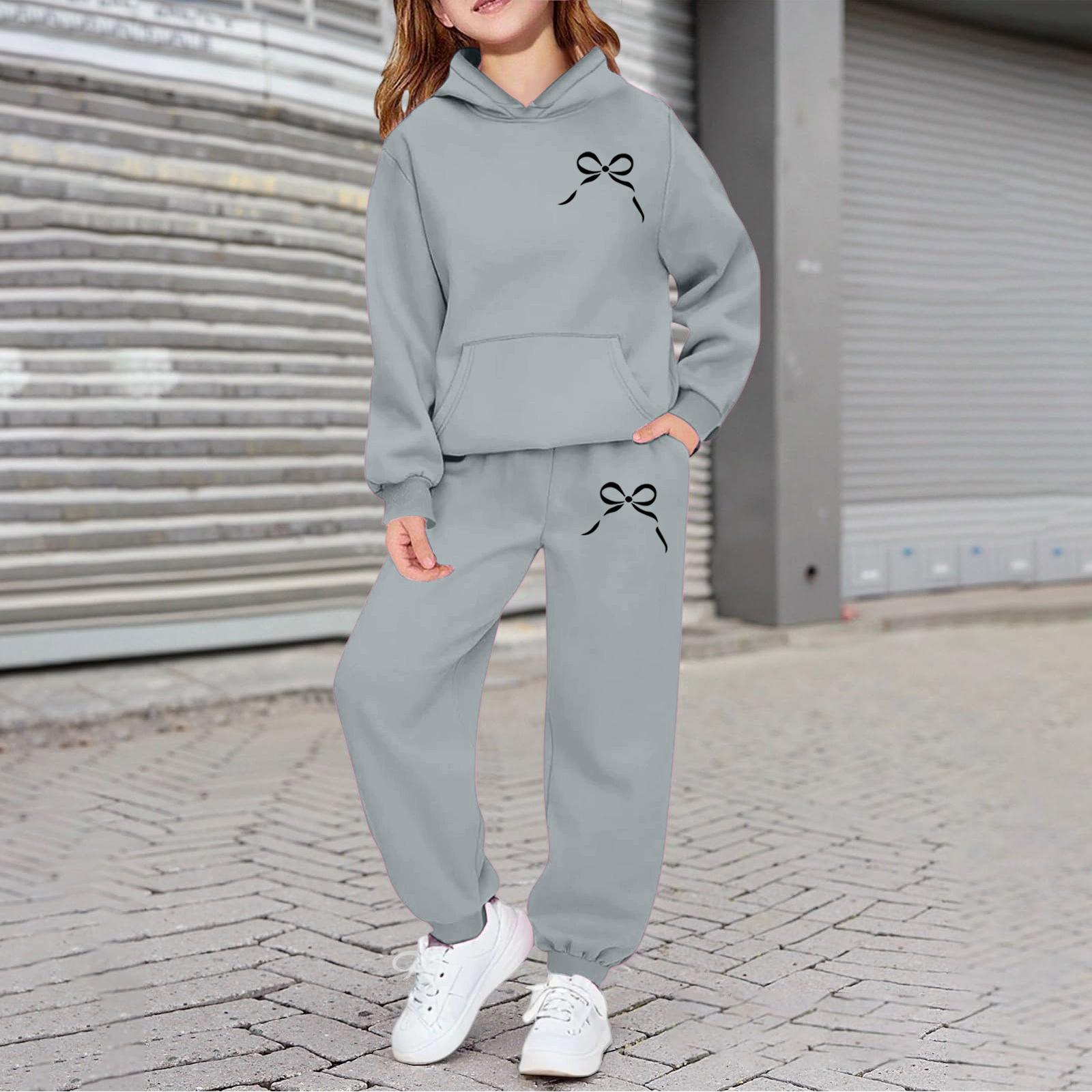 Jungen Mädchen Trainingsanzug Kleidung Kapuzenpullover Jogginghose Trainingsanzug Set Mode Outfit 110