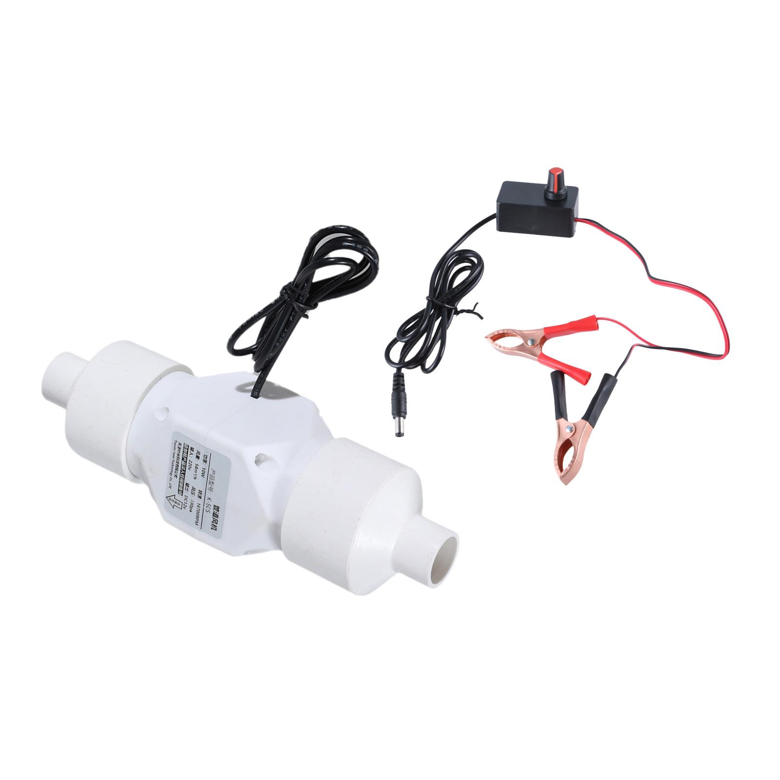Inline-Luftgebläse 12V Lüftungsgebläse Luftauslass Inline Marine Bilge Starker Motorlüfter Bilgenluftgebläse 20MM