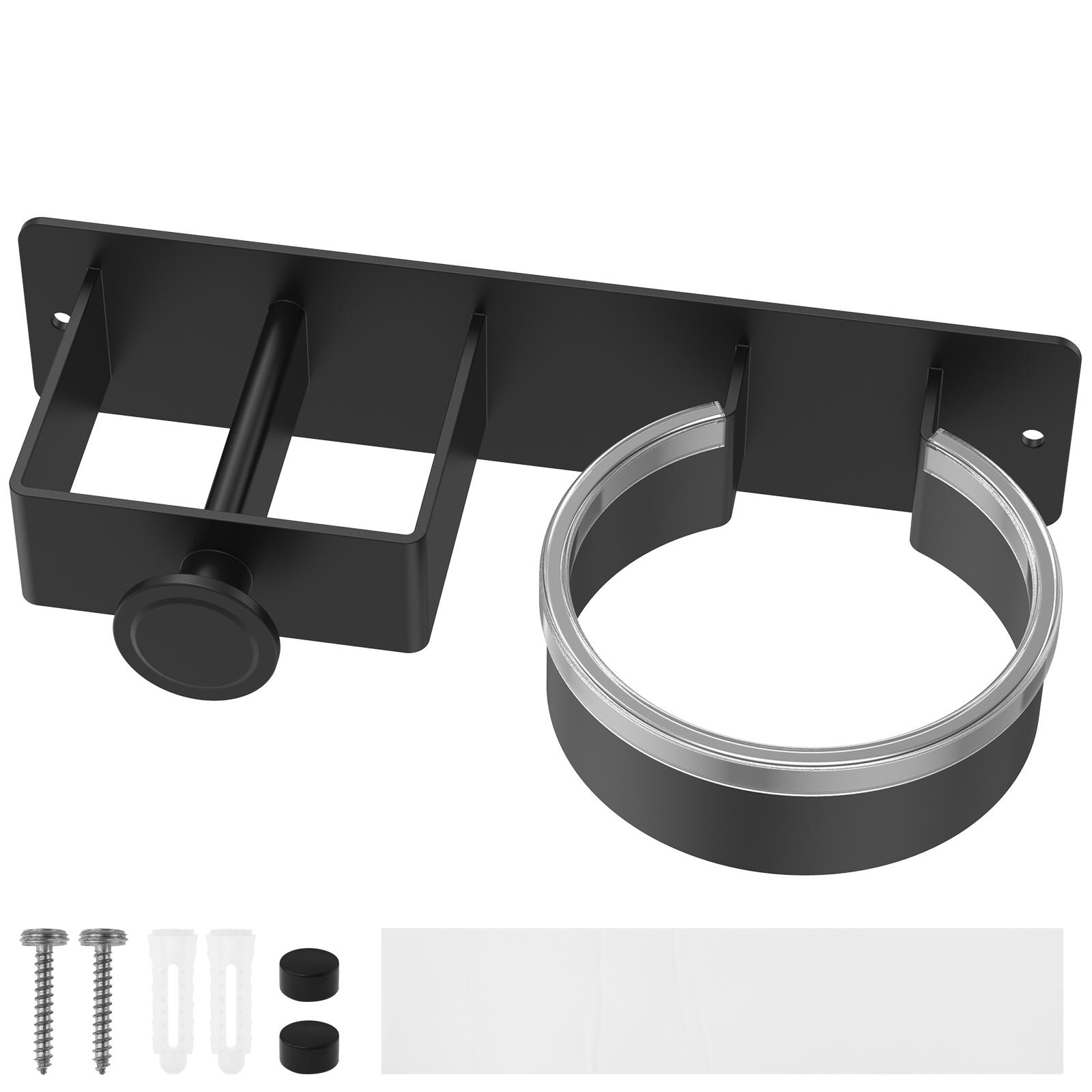 Föhnhalter Wandmontiert Badezimmer Haarglätter Aufbewahrungshalter Haarwerkzeug Organizer Klebend WC Föhnhalter