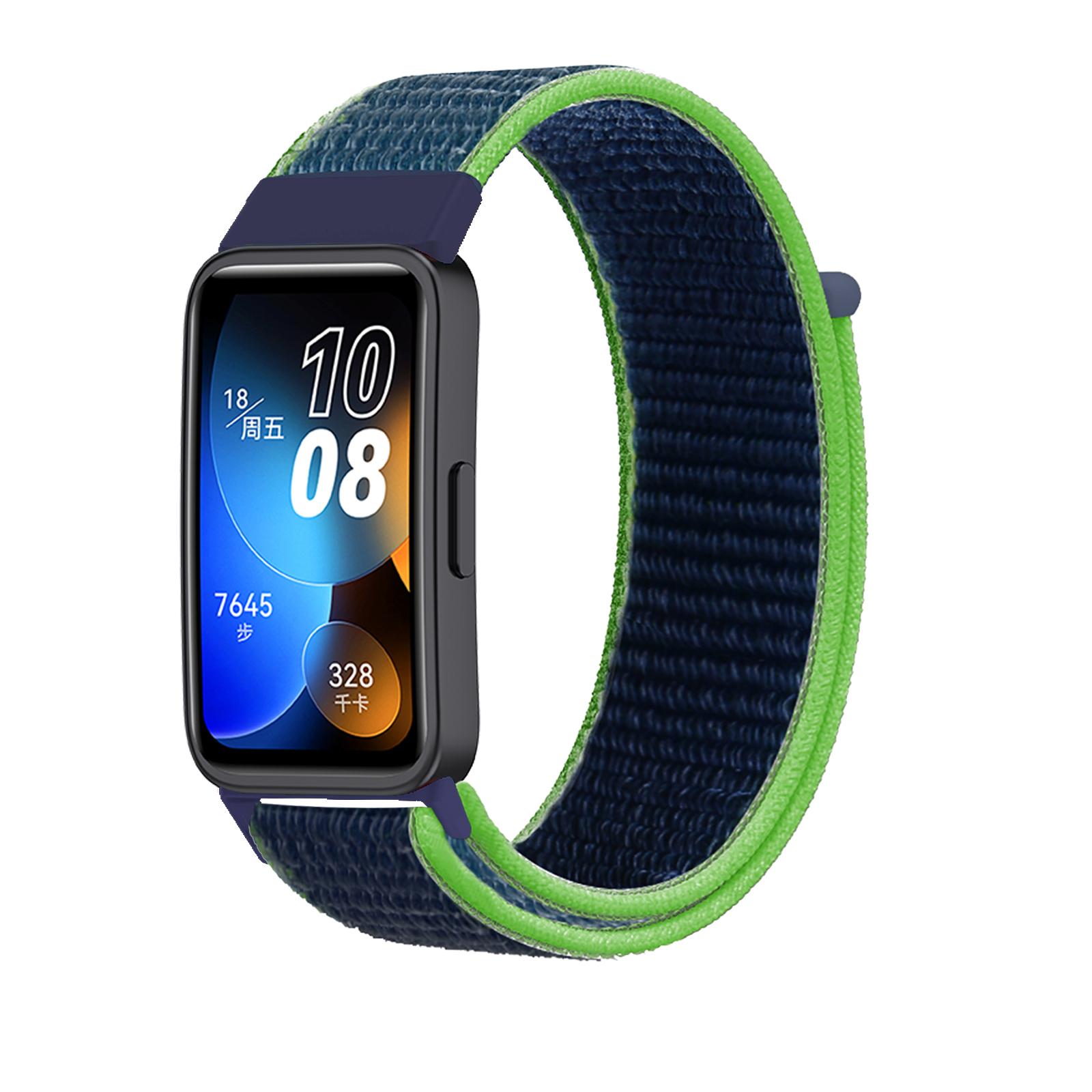 Armband für Huawei Band 8 9 7 Band Zubehör Nylon Loop Smart Watch Ersatz Gürtel Armband Sportarmband Band 7 Armband Huawei Band 8 limette