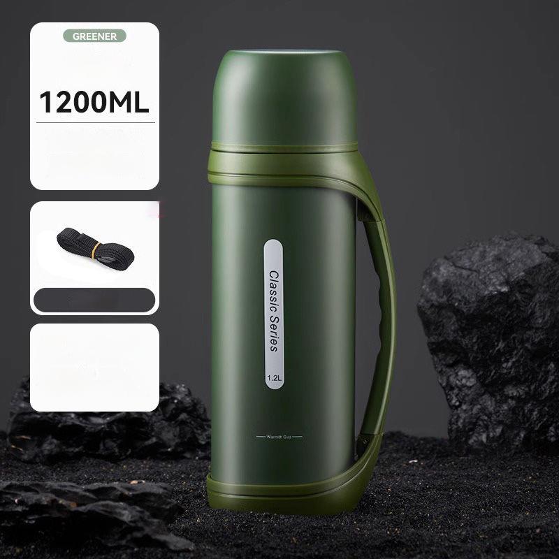 1,2 L Große Kapazität Wasserkocher Outdoor Camping Thermos Outdoor Reise Kaffee Thermos Tragbare Vakuum Tasse 1000-1500ml