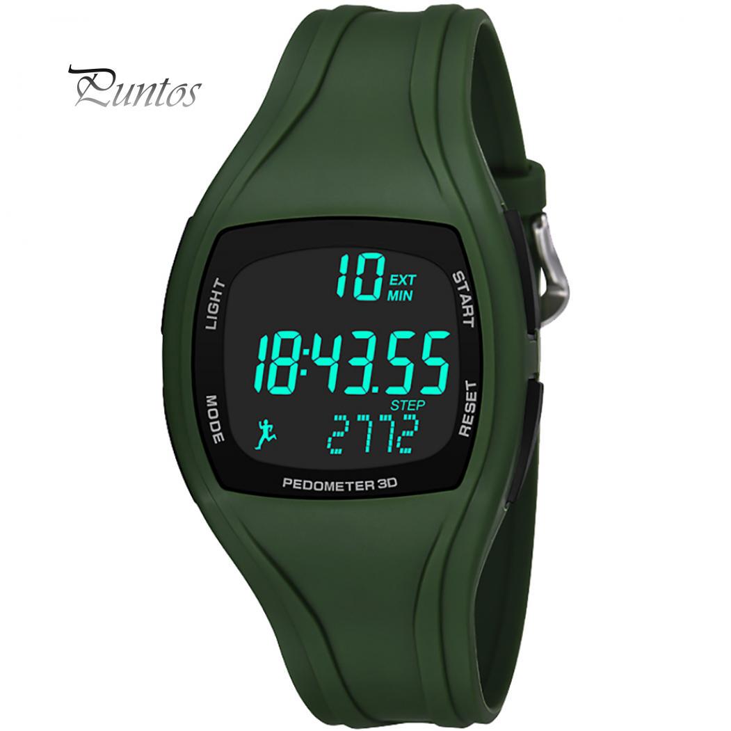 3D-Schrittzähler-Alarm-Chronograph, Multifunktions-Herren-Digital-Armbanduhr, wertvolle Uhr, wasserdicht