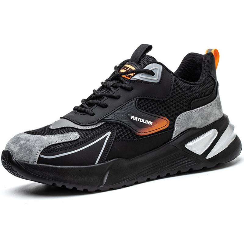 Atmungsaktive Arbeitsschuhe für Herren mit Stahlkappe, Sicherheitsschuhe mit Anti-Smash-Schutz, Arbeitsschuhe für Herren und Damen, unzerstörbare Schuhe, Sicherheitsstiefel 36