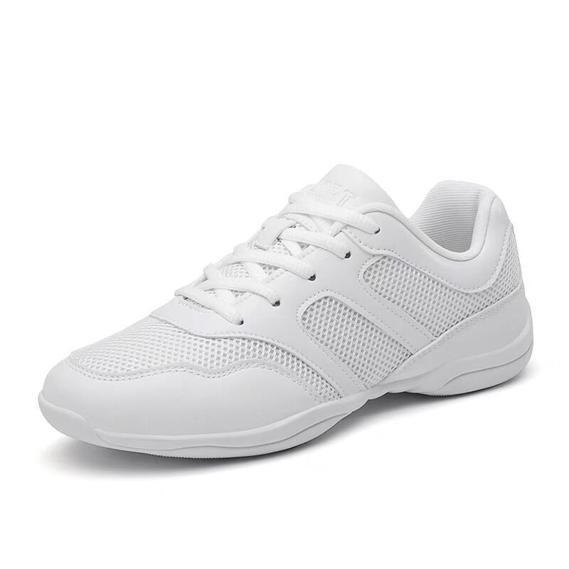 Sportliche Aerobic-Schuhe Cheerleading-Schuhe für Herren und Damen Sneakers mit weicher Sohle Performance-Wettkampf-Tanzschuhe Cheerleading-Schuhe 42 elfenbein