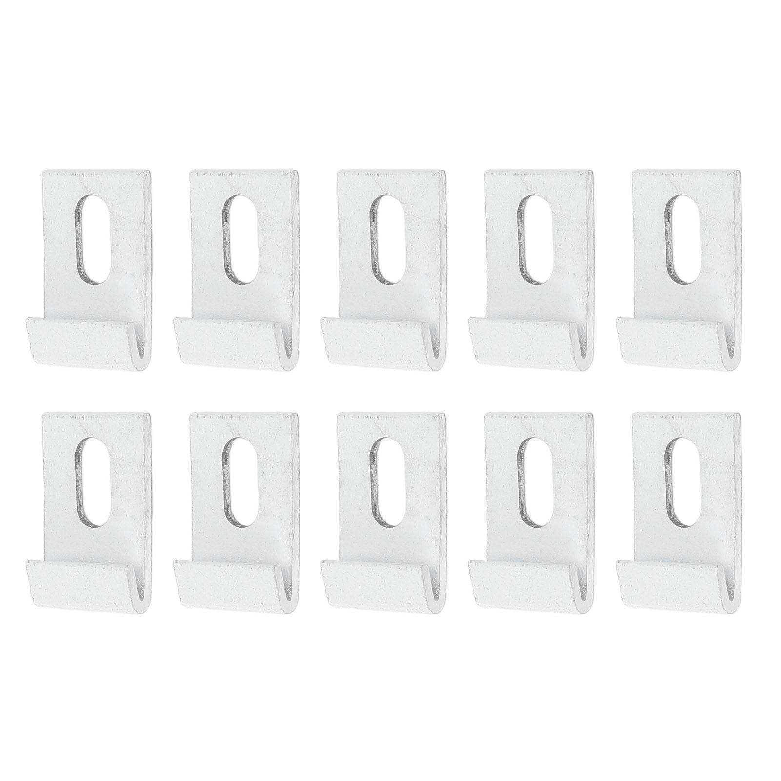 10 STÜCKE Gewächshaus Basis Haken Set Aluminium Gewächshaus Basis Klammern Haken Befestigungen Befestigt Befestigungsset für