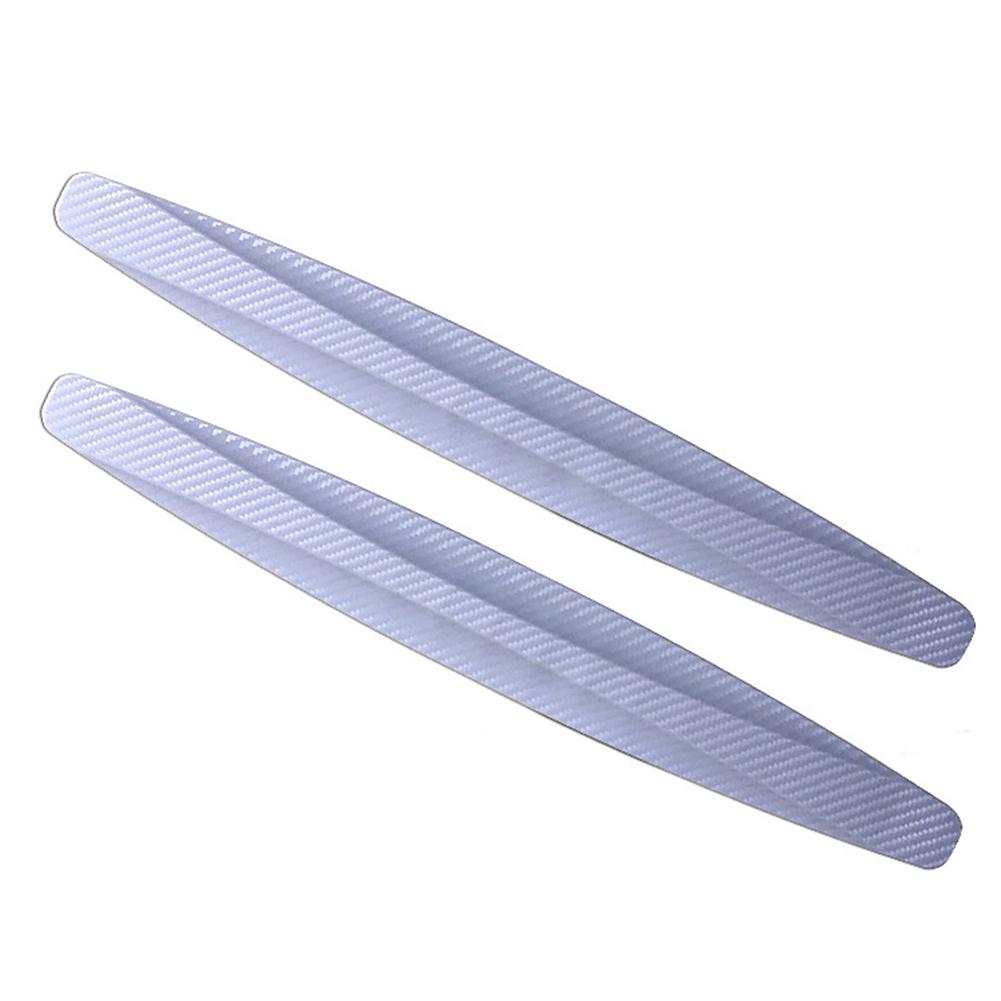 NO.NUM Carbon Fiber Texture Car SUV Bumper Edge Guard Strip Anti-Rub Protector Car Door Sticker grau