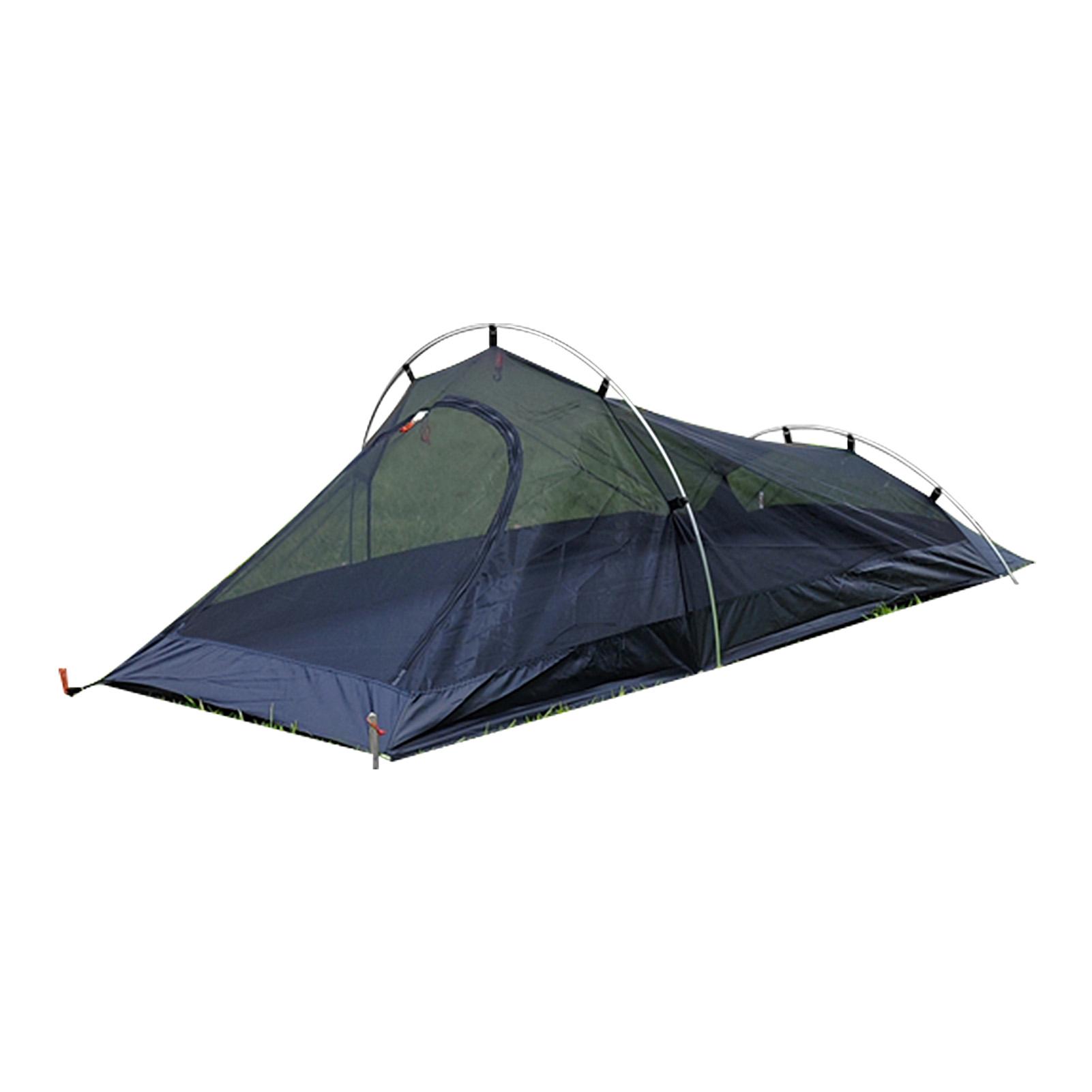 Mesh Backpacking Zelt 1 Person Ultraleicht Aluminium Pole Camping Zelt Outdoor Moskitonetz schwarz