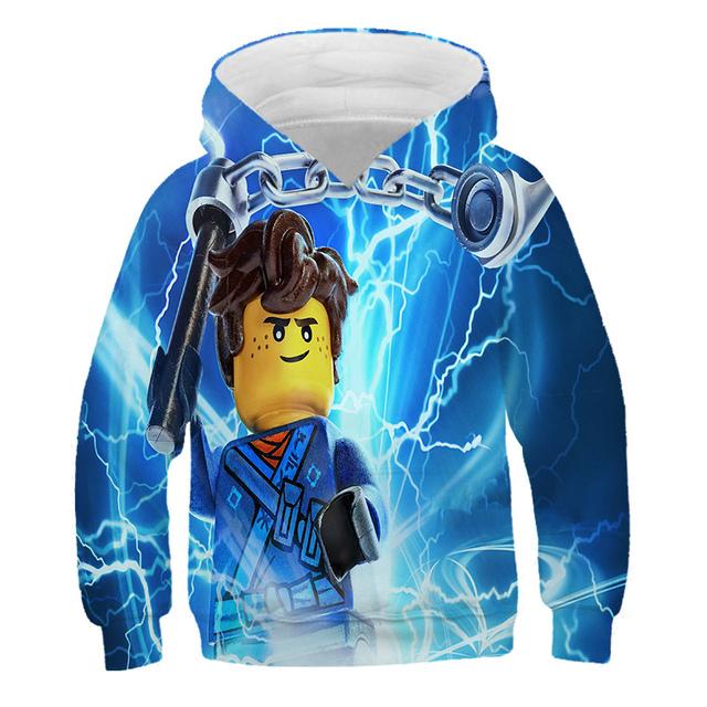 2025 Kinder Ninjago Hoodies 3D Casual Print Pullover Kinder Teen Jungen Mädchen Kinder Kleinkind Sweatshirts Kleinkind Tops 4-14 Jahre alt 13-14 Years