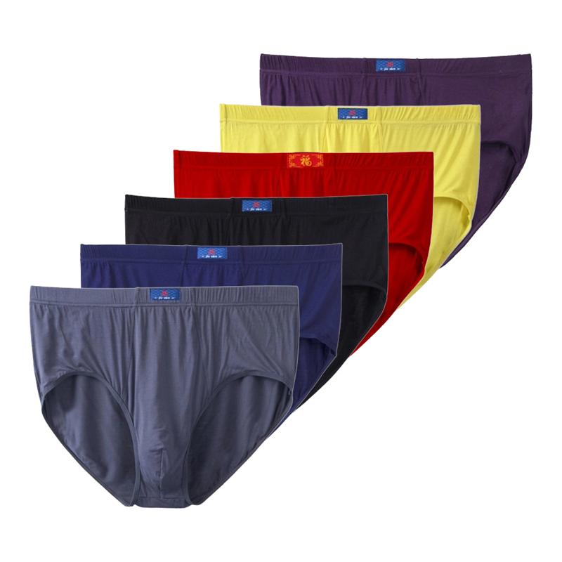 6 Stück Übergröße XL 2XL 3XL 4XL 5XL 6XL 7XL 8XL Unterwäsche Herren Slips Bequeme Unterhosen Weiche Lockere Mode Unterwäsche 3XL