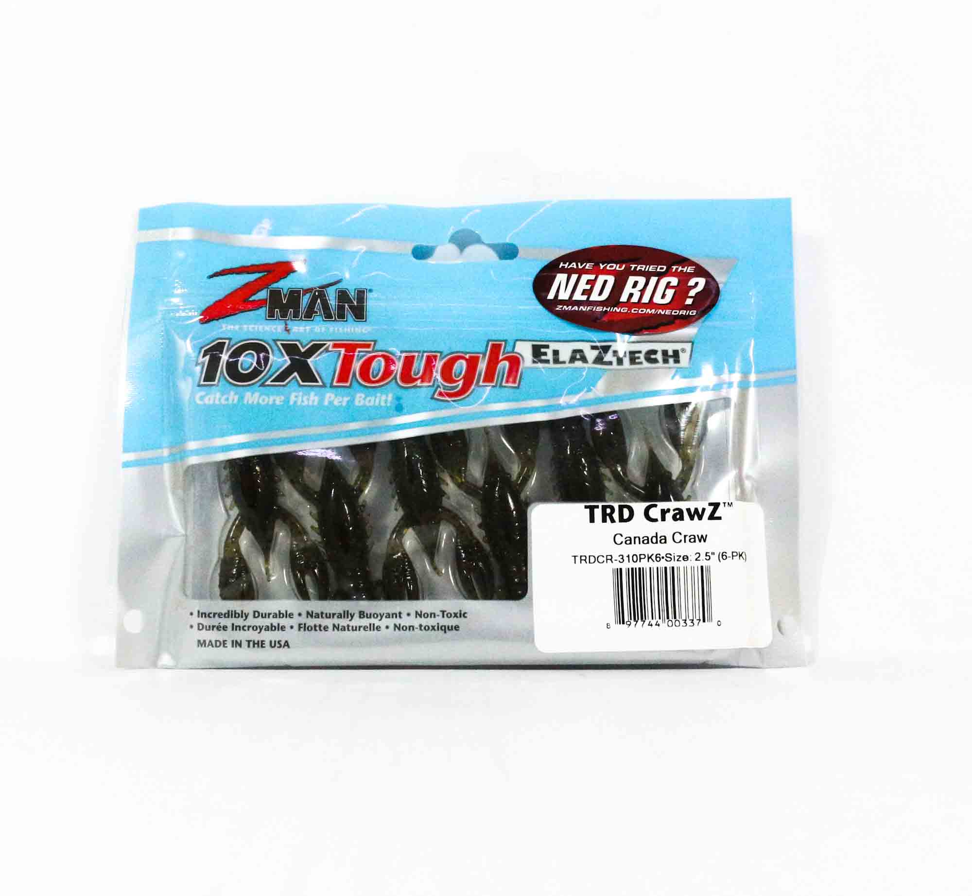Zman Soft Lure TRD Crawz 2,5 Zoll 6/Pack Canada Craw (3370)
