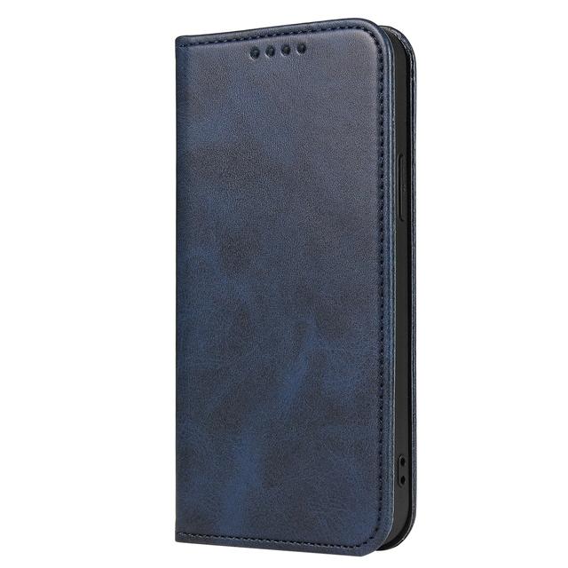 Magnetische Hülle für Coque iPhone 14 12 Pro Max Mini Hülle für Funda iPhone 11 13 7 8 Plus 6 Xr Xs Se 2020 Luxus Leder Flip Cover iPhone 11 blau