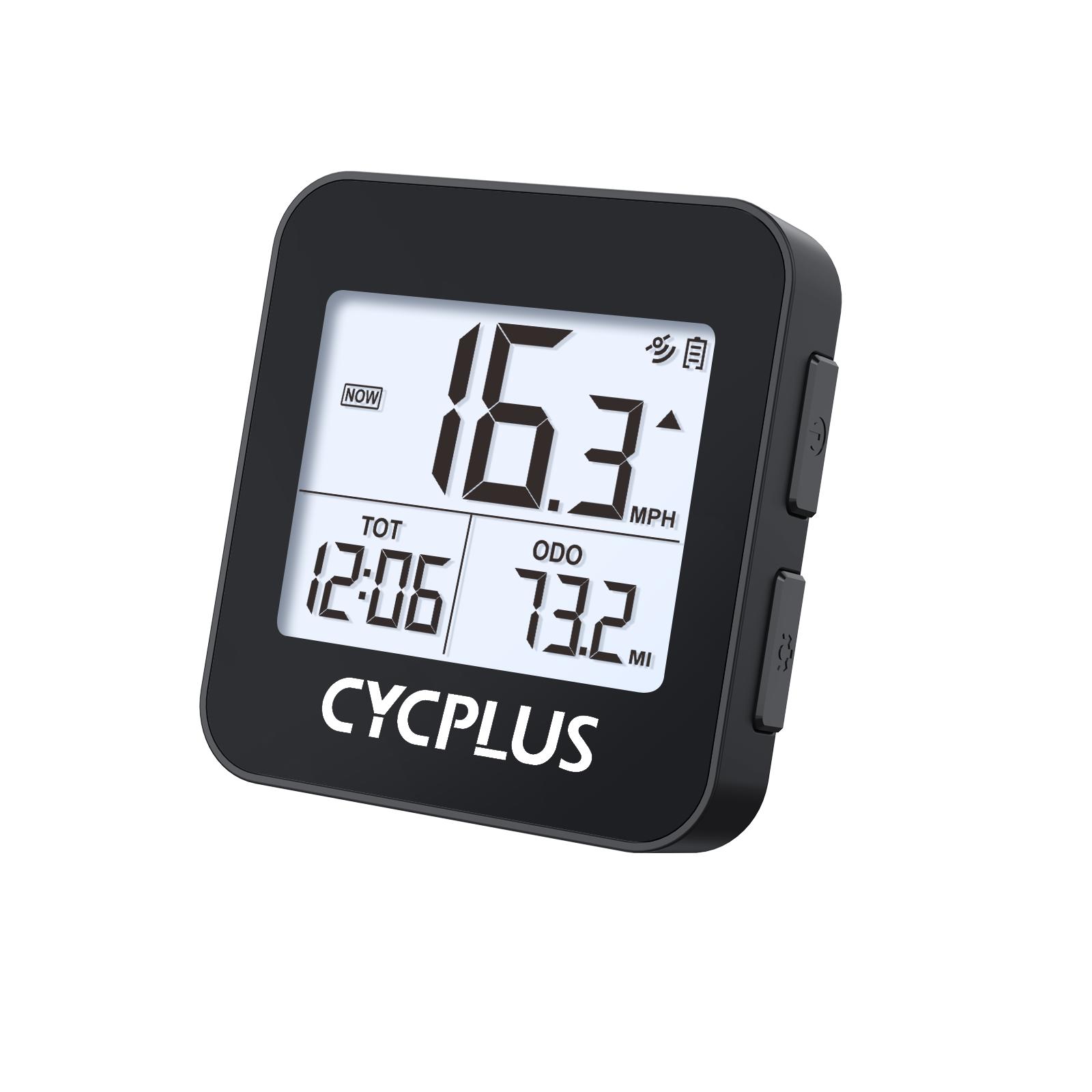 CYCPLUS Kabelloser Stoppuhr GPS Fahrradcomputer Wasserdicht IPX6 Fahrradzähler Fahrradzubehör G1 gray