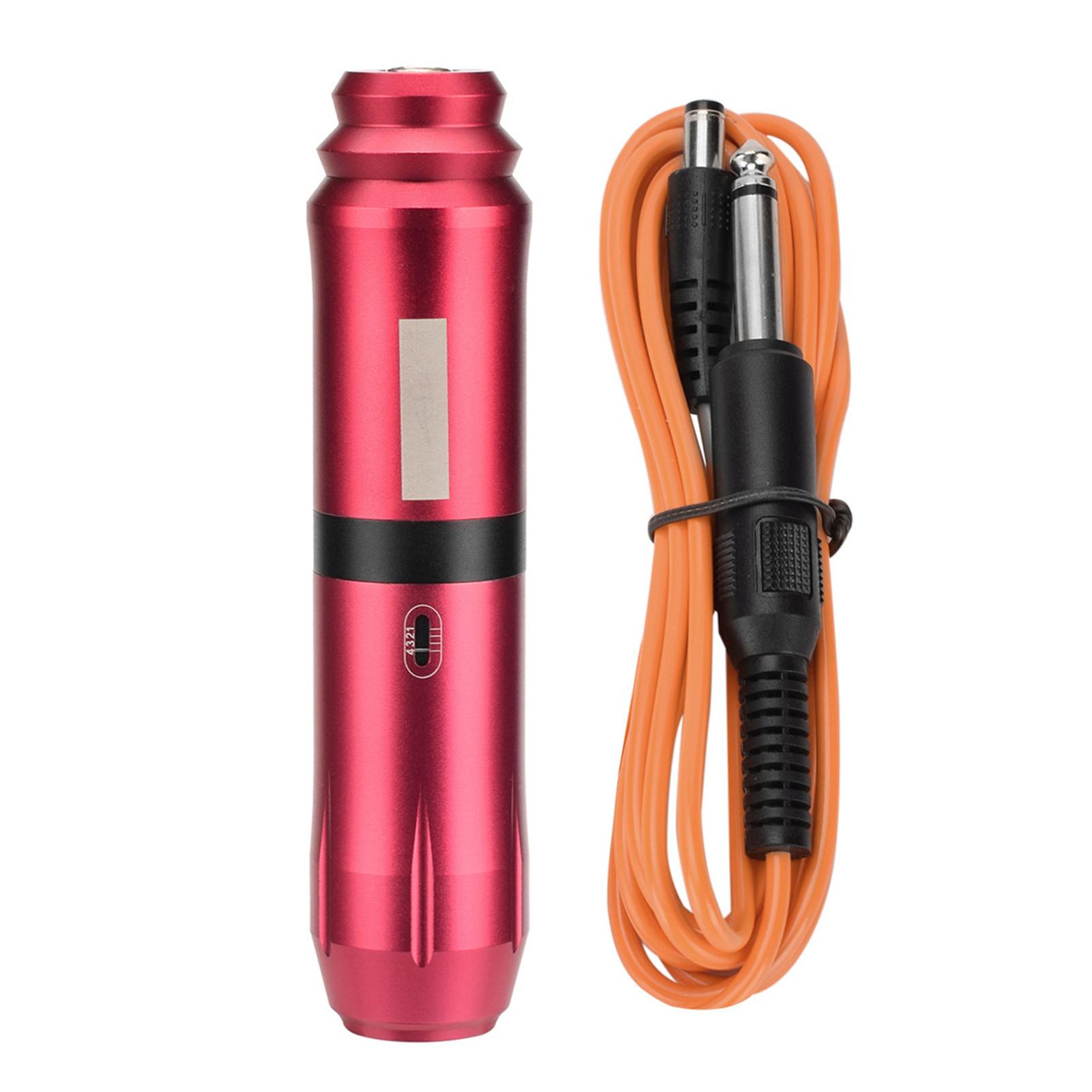 Atomus Tattoo Pen Patrone Nadeln Set Stift Motor Tattoos Maschine Rotary Tattoo Pen DC Port Design rot