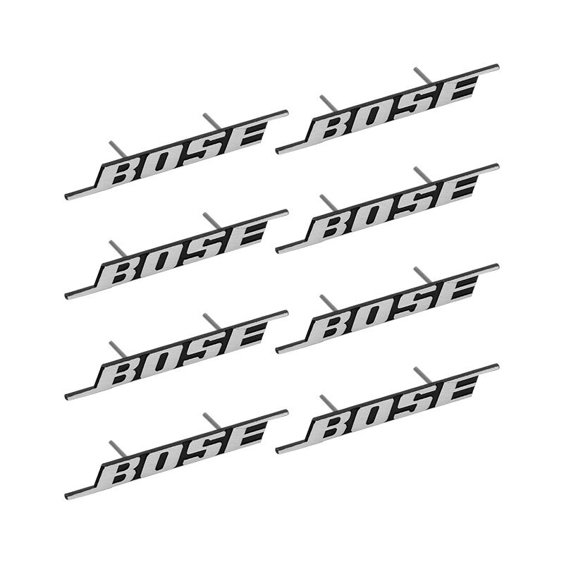 3D Metall BOSE Audio Plakette Stereoskopische Textur Auto Lautsprecher Aufkleber Auto Tür Audio Lautsprecher Emblem Dekor Zubehör 8Pcs-grille